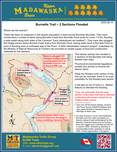 Burnetts Trail – 2 Sections Flooded