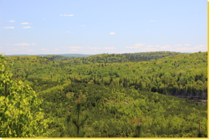 View southwest from Burnetts Mtn.